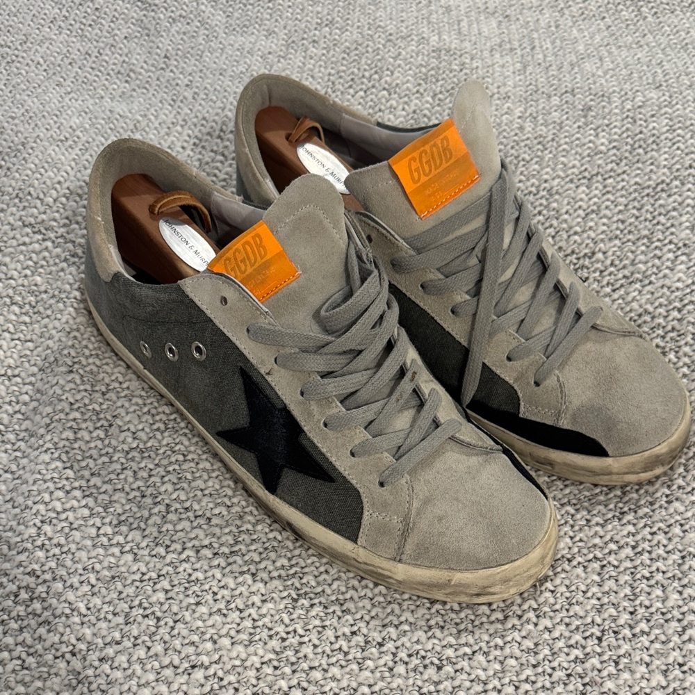 Golden Goose Gray and Black Men's Sneakers